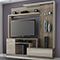 Estante Home Theater Touch Nogueira/Areia - Caemmun