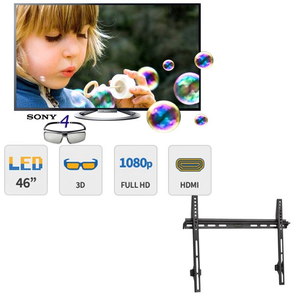 TV LED 3D 46" Sony KDL-46W955A - Preta - Full HD, Áudio Digi