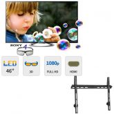 TV LED 3D 46" Sony KDL-46W955A - Preta - Full HD, Áudio Digi