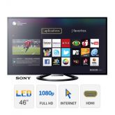 Smart TV LED 46" Sony KDL-46W705A - Preta - Full HD, 1080p,