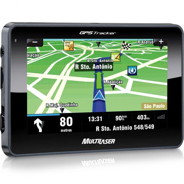 GPS Multilaser Tracker 2 GP011 com Tela TFT LCD 4,3" Touch S